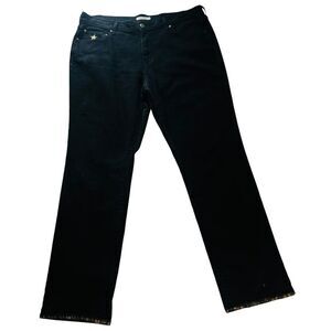 Levi's 505 Men's Straight Leg Black‎ Jeans Cross On Pocket Size W33 L32 Goth